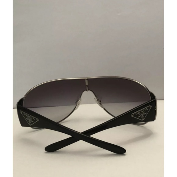 Prada 57L 5AV Sunglasses In Black NWOT - Picture 2 of 6